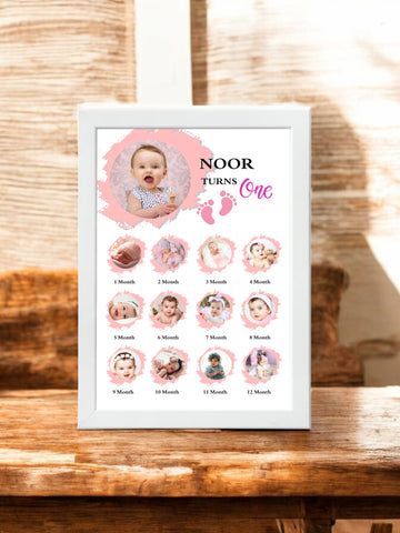 Cute Baby 1st Year Photo Frame