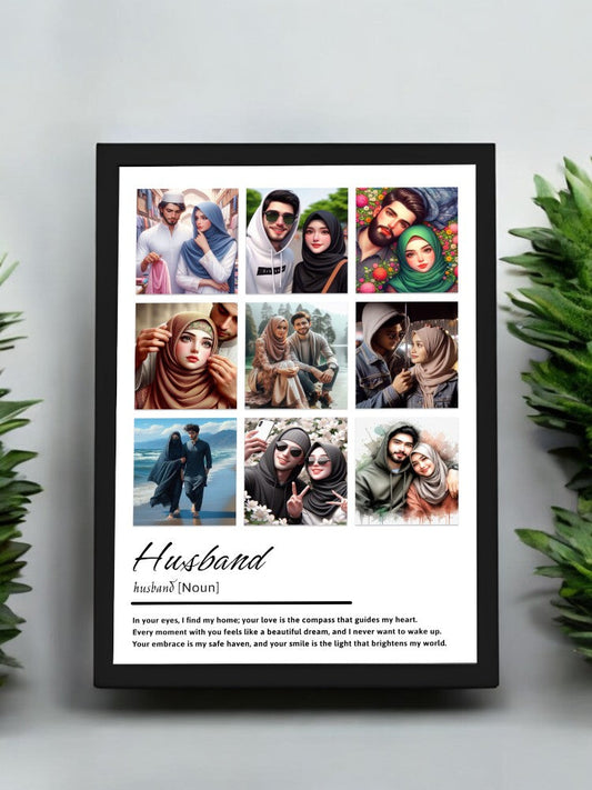 9 Photos Collage Husband Frame