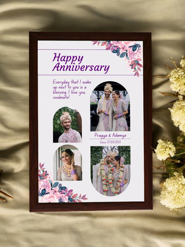 Floral Lovely Anniversary Frame