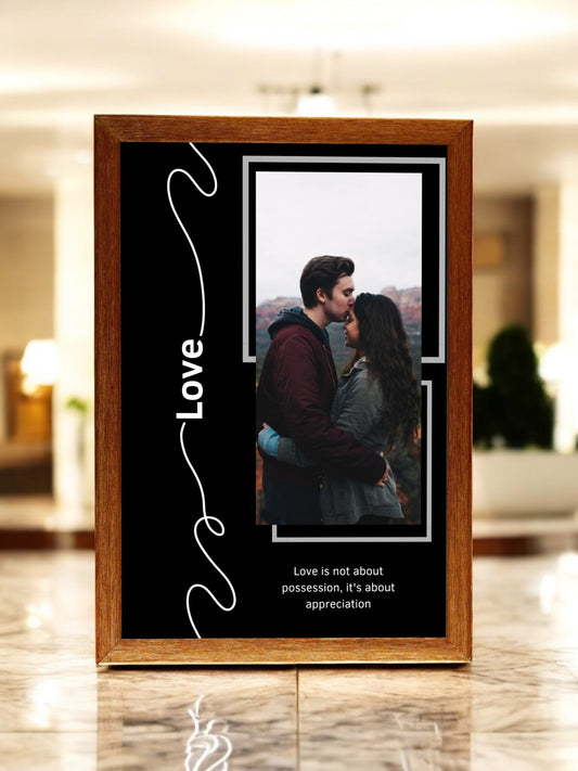 Lovely Couple Premium Photo Frame