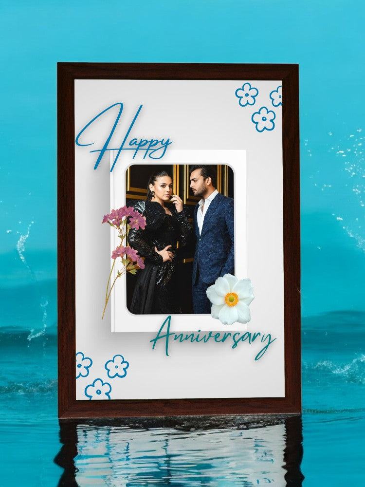 Lovely Day Anniversary Frame Gold Brown Framy