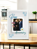 Lovely Day Anniversary Frame White